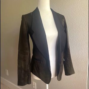 Alexander Wang Distressed Leather Blazer